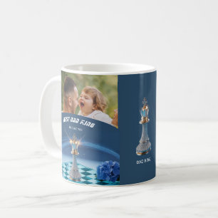Blue Diamond Metallic King Schaak Vaderdag  Koffiemok