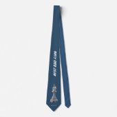 Blue Diamond Metallic King Schaak Vaderdag Stropdas (Voorkant)