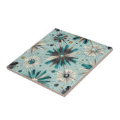 Blue Diamond Mid Century Modern  Tegeltje (Zijkant)