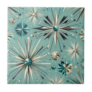 Blue Diamond Mid Century Modern Tegeltje