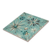 Blue Diamond Mid Century Modern  Tegeltje (Zijkant)