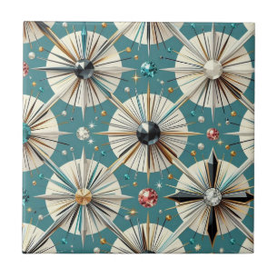 Blue Diamond Mid Century Modern Tegeltje