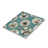 Blue Diamond Mid Century Modern  Tegeltje (Zijkant)