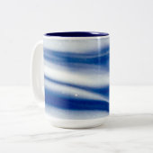 Blue Diamond-Mok Tweekleurige Koffiemok (Voorkant links)
