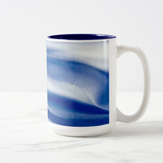 Blue Diamond-Mok Tweekleurige Koffiemok (Rechts)