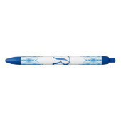Blue Diamond Monogram Zwarte Inkt Pen (Voorkant)