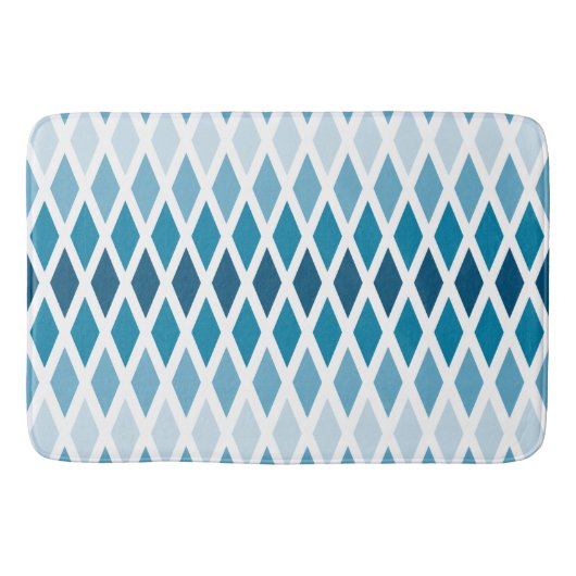 Blue Diamond Ombre Badmat (Voorkant)