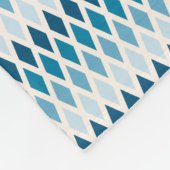 Blue Diamond Ombre Fleece Deken (Hoek)