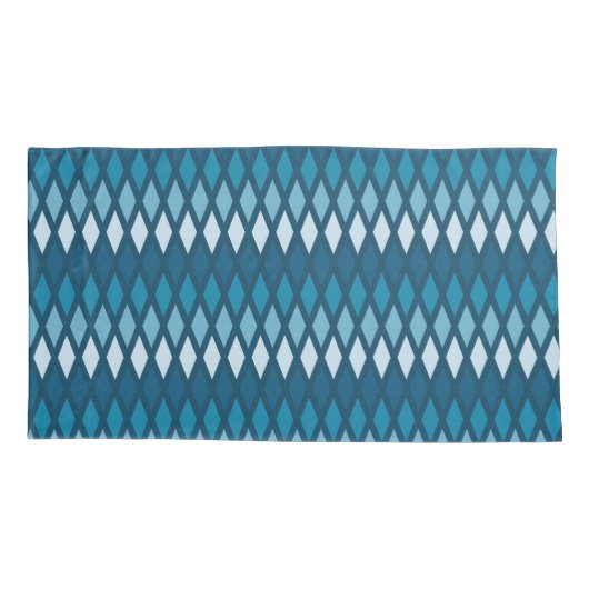 Blue Diamond Ombre Kussensloop (Achterkant)