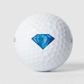 Blue Diamond op Golf Balls Golfballen (Voorkant)