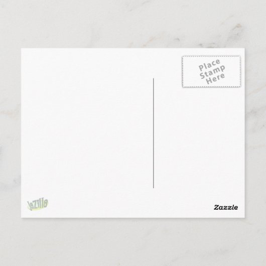 Blue Diamond Orbit Briefkaart (Achterkant)