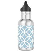 Blue Diamond Pattern - Aangepast Waterfles (Links)