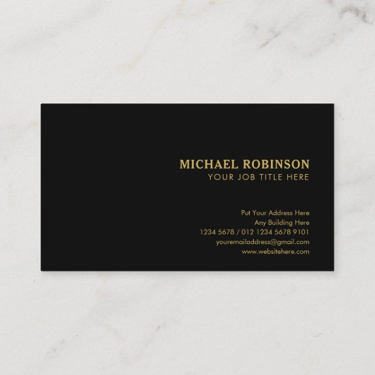 Blue Diamond Pattern Angel Crest | Luxurisch zwart Visitekaartje (Achterkant)