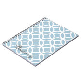 Blue Diamond Pattern - Notitieboek op maat (Linkerzijde)