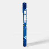 Blue Diamond Pattern – Stijlvol mobiel Case-Mate iPhone Case (Achterkant / Links)