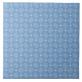 Blue Diamond Pattern Tegeltje (Voorkant)