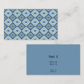 Blue Diamond Pattern Visitekaartje (Voorkant / Achterkant)