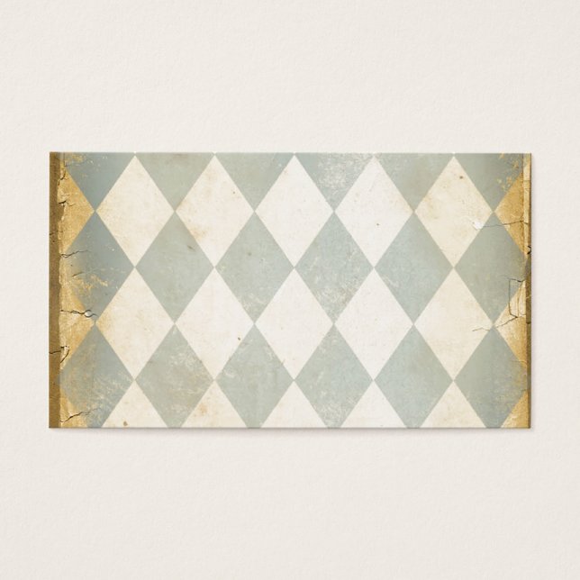  Blue Diamond Print Visitekaartjes (Voorkant)