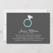 Blue Diamond Ring Vrijgezellenfeest Kaart (Voorkant)