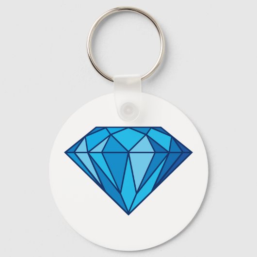 Blue Diamond Sleutelhanger (Voorkant)