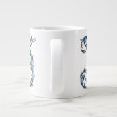 Blue Diamond Stud "J" Monogram Specialty Mok (Achterkant)