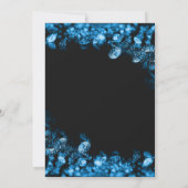 Blue Diamond verjaardagsfeestje uitnodigen Kaart (Achterkant)