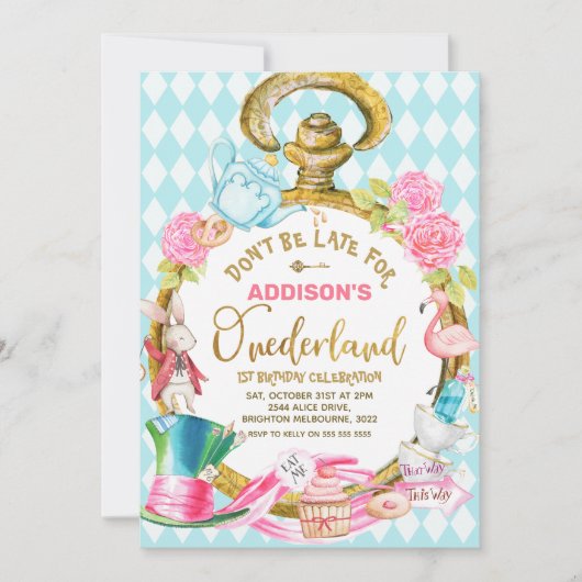 Blue Diamond Watch Alice in Onederland Kaart (Voorkant)