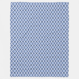 Blue Diamonds Harmony Pattern Fleece Deken