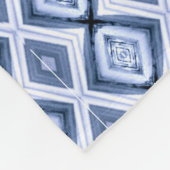 Blue Diamonds Harmony Pattern Fleece Deken (Hoek)