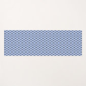 Blue Diamonds Harmony Pattern Yoga Mat (Voorkant (horizontaal))