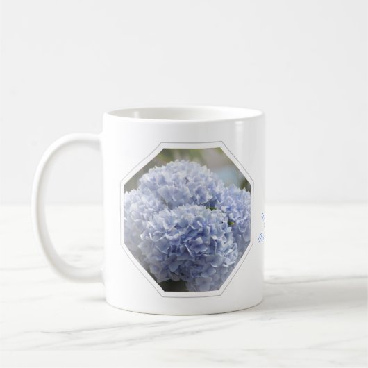 Blue Diamonds Hydrangea Flowers Koffiemok (Links)