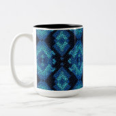 Blue Diamonds Mosaic Tiles Pattern Mok (Links)