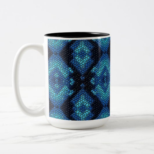 Blue Diamonds Mosaic Tiles Pattern Mok (Links)