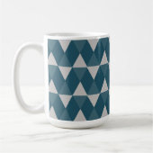 Blue diamonds pattern koffiemok (Links)