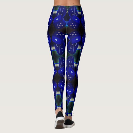 Blue Dice Leggings (Achterkant)