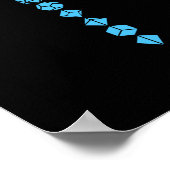 Blue Dice Sword van het Paladin Poster (Hoek)