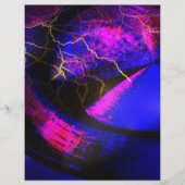 Blue Digital Abstracte Art Flyer (Voorkant)