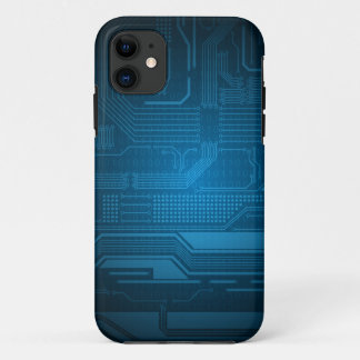 Blue Digital Binary Code Technology Style Case-Mate iPhone Case