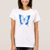 Blue Digital Butterfly, achtergrond aanpassen T-shirt (Voorkant)