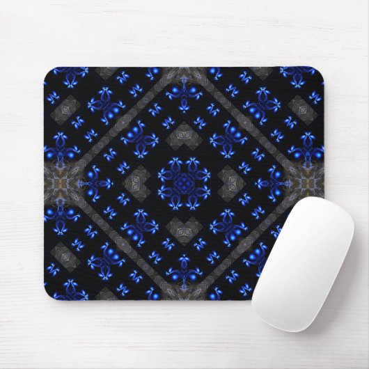 Blue Dimensions Pattern Mousepad Muismat (Met muis)