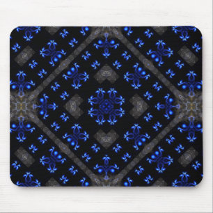 Blue Dimensions Pattern Mousepad Muismat
