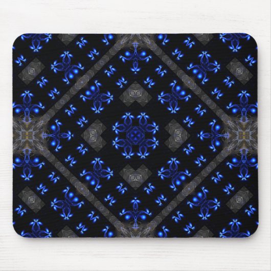 Blue Dimensions Pattern Mousepad Muismat (Voorkant)