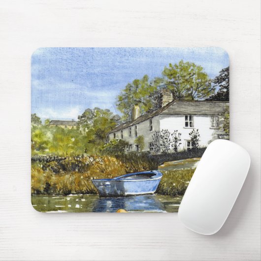 "Blue Dinghy" Mousepad Muismat (Met muis)