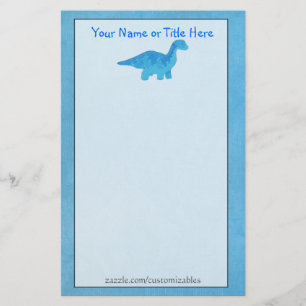 Blue Dino Stationery Briefpapier