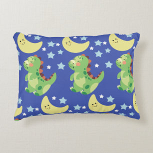 Blue Dinosaur Accent Kussen
