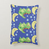 Blue Dinosaur Accent Kussen (Achterkant (Verticaal))