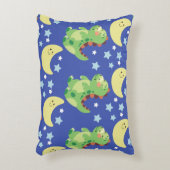Blue Dinosaur Accent Kussen (Voorkant(Verticaal))