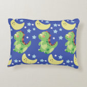 Blue Dinosaur Accent Kussen (Achterkant)