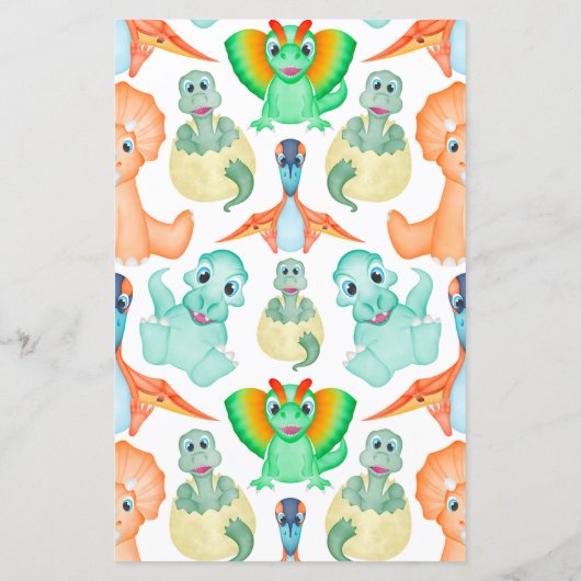 Blue Dinosaur Baby Word Scramble Baby shower Game (Achterkant)