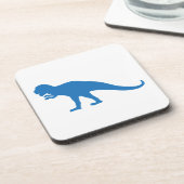 Blue Dinosaur Bier Onderzetter (Linkerzijde)